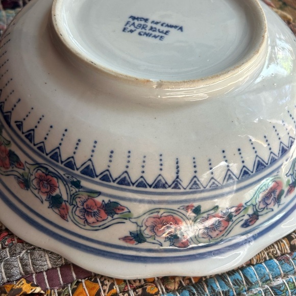 Floral Asian Ceramic Decorative Plate 10" - Picture 16 of 16